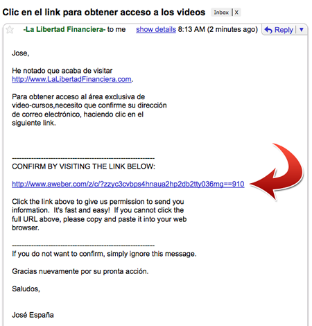 Email La Libertad Financiera